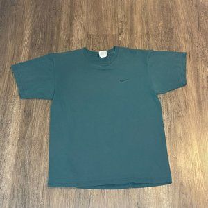 Vintage Nike Swoosh Shirt Forrest Green Medium